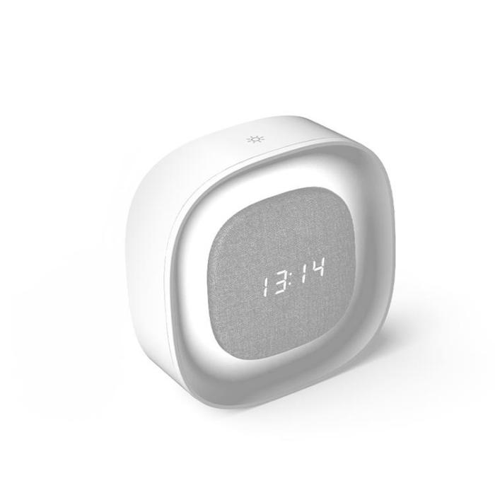 Forever Light - Forever Light Väckarklocka med LED Nattlampa BJORN PURE - Vit