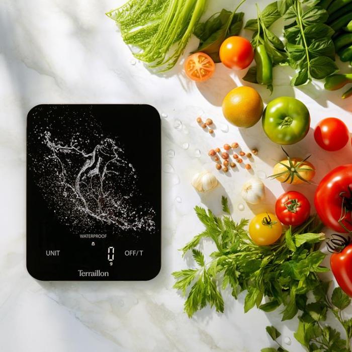 Terraillon - Terraillon Köksvåg Aqua Resist Uppladningsbar Usb-c 8 kg