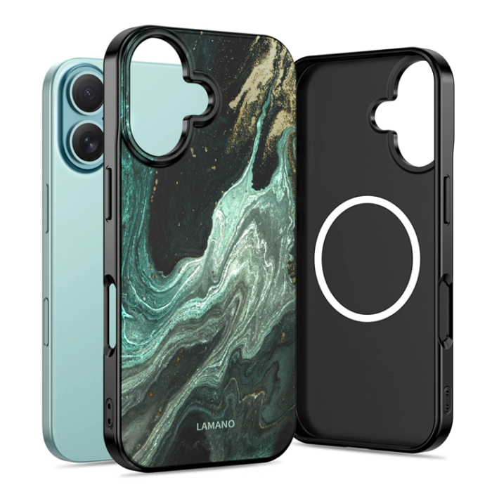 Tech-Protect - Tech-Protect iPhone 16 Mobilskal Magsafe Lamano - Verde Aura