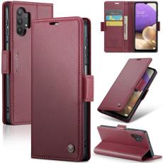 Caseme - CASEME Pl&aring;nboksfodral Konstl&auml;der f&ouml;r Samsung Galaxy A32 5G - R&ouml;d