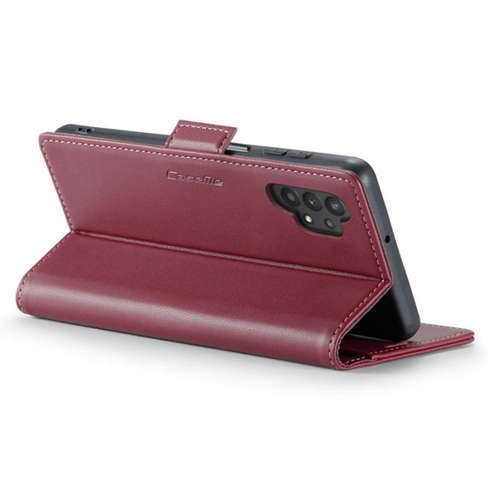 Caseme - CASEME Plånboksfodral Konstläder för Samsung Galaxy A32 5G - Röd