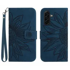 OEM - Samsung Galaxy S26 Pl&aring;nboksfodral Solrostryck Konstl&auml;der - Bl&aring;