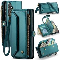 Caseme - CASEME Pl&aring;nboksfodral Konstl&auml;der f&ouml;r Samsung Galaxy S25 - Gr&ouml;n