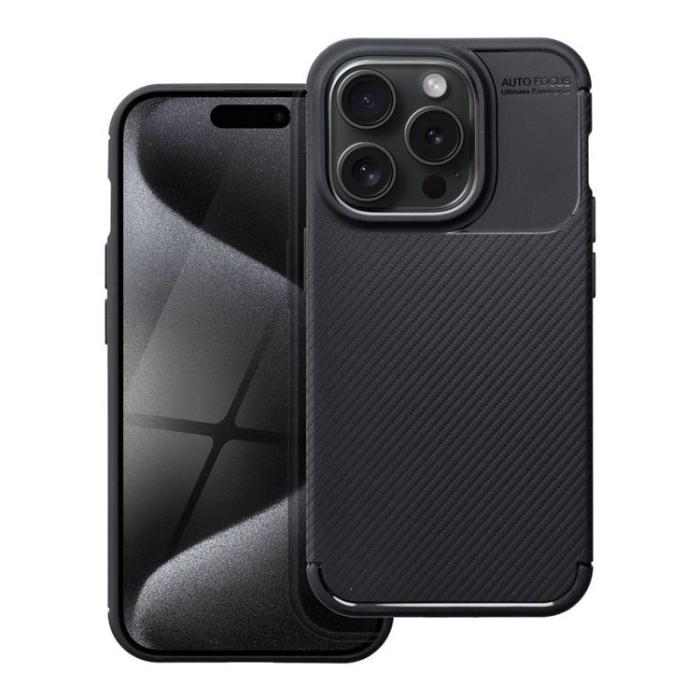 OEM - iPhone 15 Pro Mobilskal Carbon Premium - Svart
