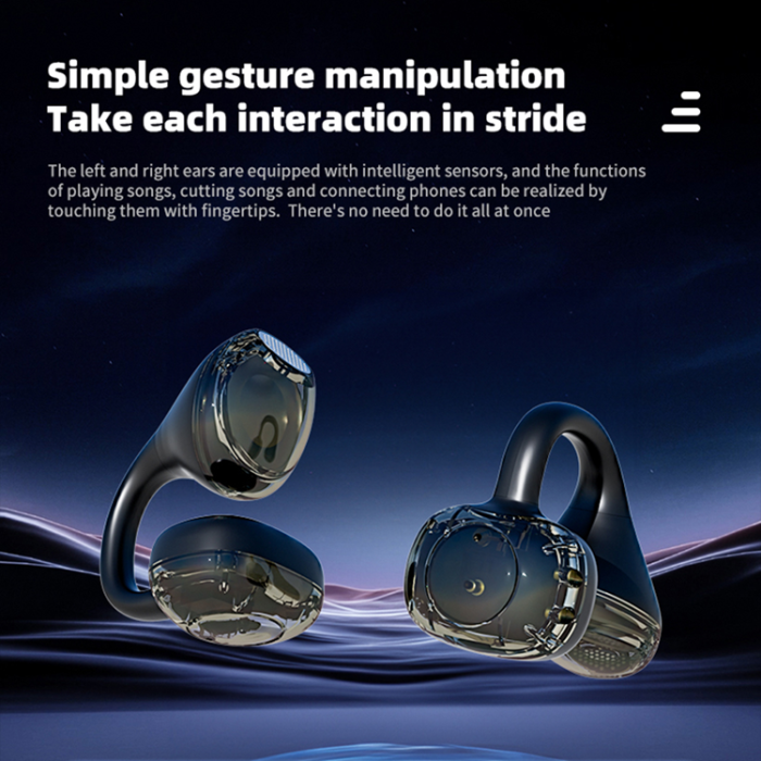 A-One Brand - Trådlösa Bluetooth-Hörlurar Open Ear Clip-on Stereo Sound LX-21 Pro