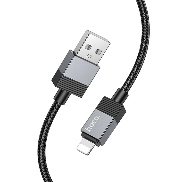 Hoco USB-A Till Lightning Kabel 1m - Svart | 1867 | AlltMobil