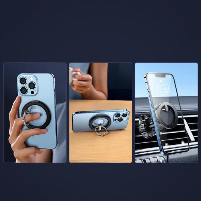 Joyroom - Joyroom kit multifunktionell magnetisk Bilhållare ringtelefonstöd - Svart