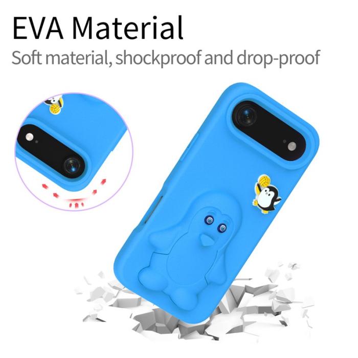 OEM - D.G Ming iPhone Air Case Kickstand Shockproof EVA - Blå