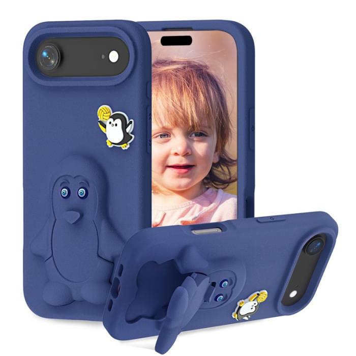 OEM - D.G Ming iPhone Air Case Kickstand Shockproof EVA - Blå