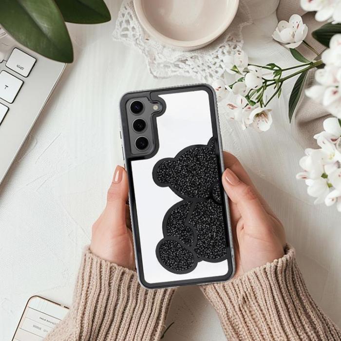 OEM - Galaxy S21 FE Mobilskal Teddy Bear - Svart