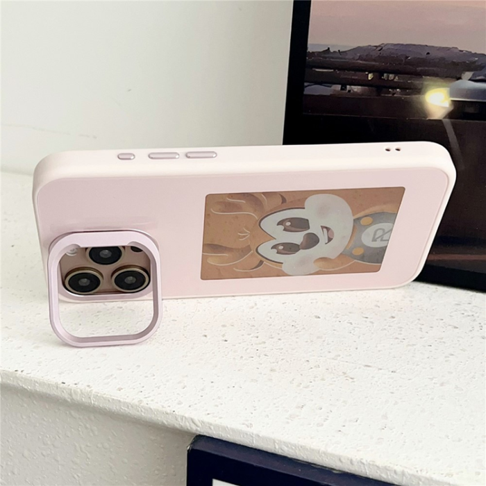 A-One Brand - iPhone 15 Pro Mobilskal MagSafe Lens Kickstand E-Ink Customized NFC