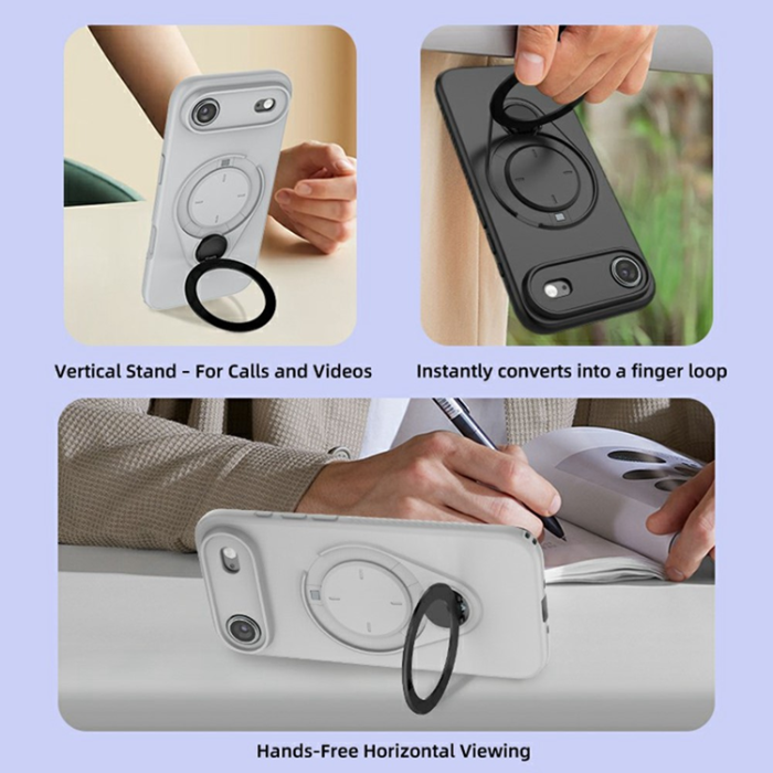 A-One Brand - iPhone Air Mobilskal MagSafe Rotating Kickstand TPU PC