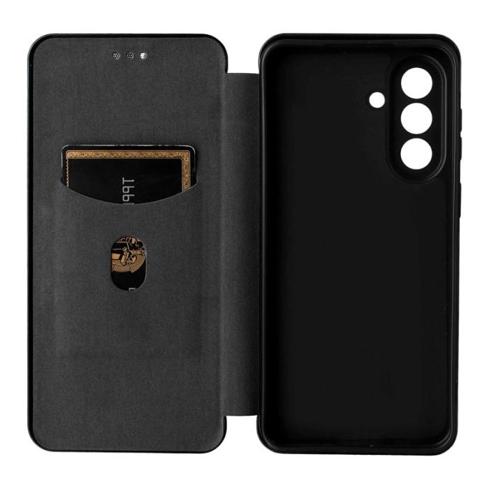 OEM - Samsung Galaxy A57 Fodral KonstLäder Skydd - Svart