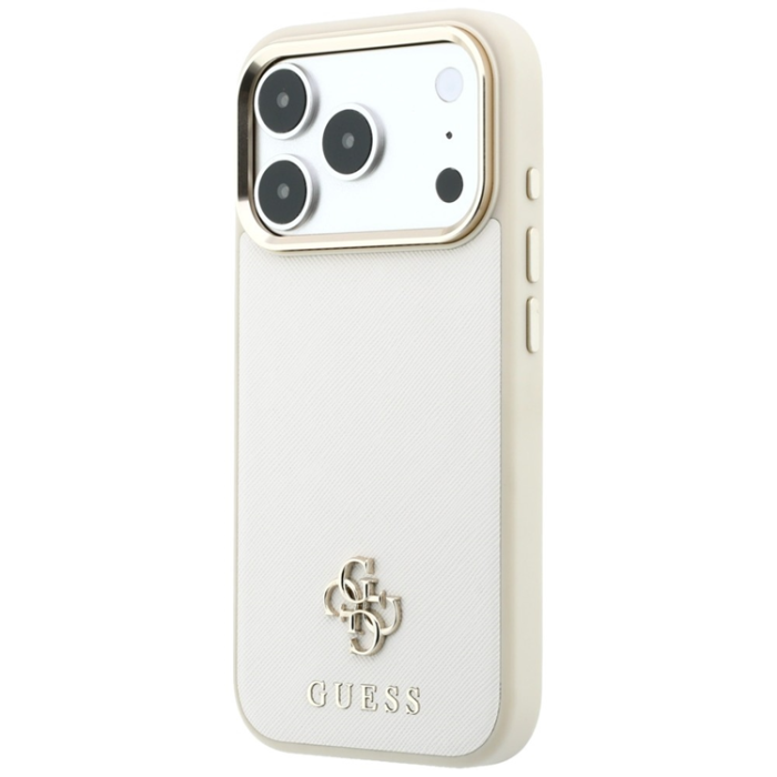 Guess - Guess Mobilskal till iPhone 18 Pro Max/17 Pro Max Magsafe Saffiano Small 4G Logo