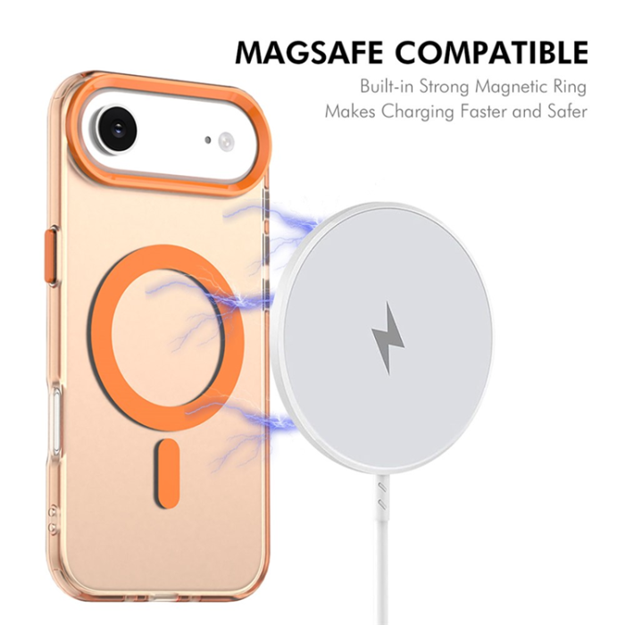 ENKAY - ENKAY iPhone Air Mobilskal MagSafe med 9H Härdat Glas - Vit