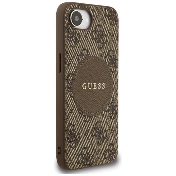 Guess - Guess iPhone 16e Mobilskal MagSafe 4G Circle Classic Logo