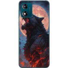 iSecrets - Mobilskal till Motorola Moto E13 med Ylande varg