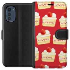 iSecrets - Plånboksfodral till Motorola Moto E32s med Tårta