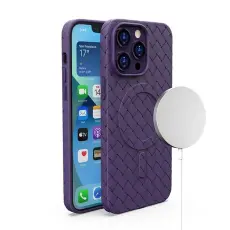 OEM - Mobilskal till iPhone 13 Pro Magsafe Woven - Lila