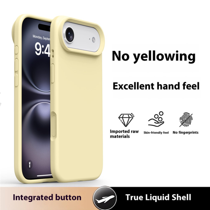 A-One Brand - iPhone Air Mobilskal Soft Microfiber Lining Silikon+PC - Ljusgul