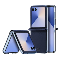 Dux Ducis - Dux Ducis Galaxy Z Flip 7 Mobilskal Läder Bril - Blå