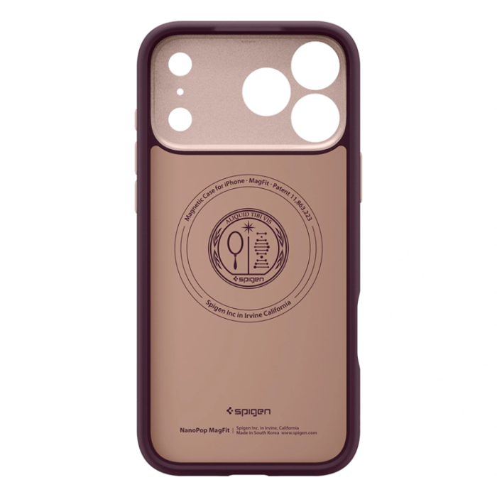 Spigen - Spigen Mobilskal För iPhone 17 Pro/18 Pro Magsafe Nano Pop - Burgundy Bean