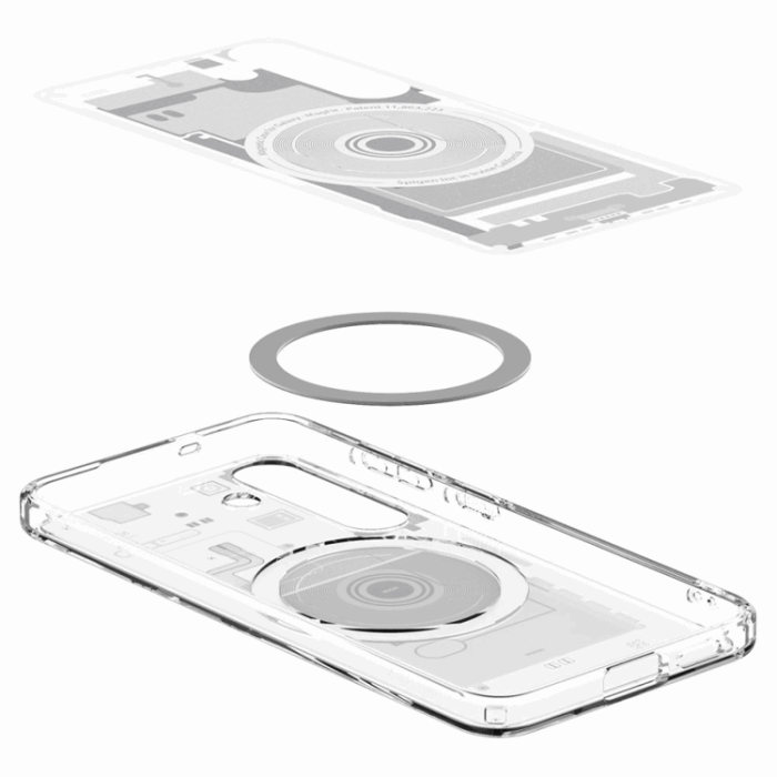 Spigen - Spigen Galaxy S25 Mobilskal Magsafe Ultra Hybrid - Zero One Vit