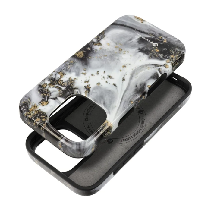 Forcell - Forcell iPhone 15 Mobilskal MagSafe Mirage - Silver Fog