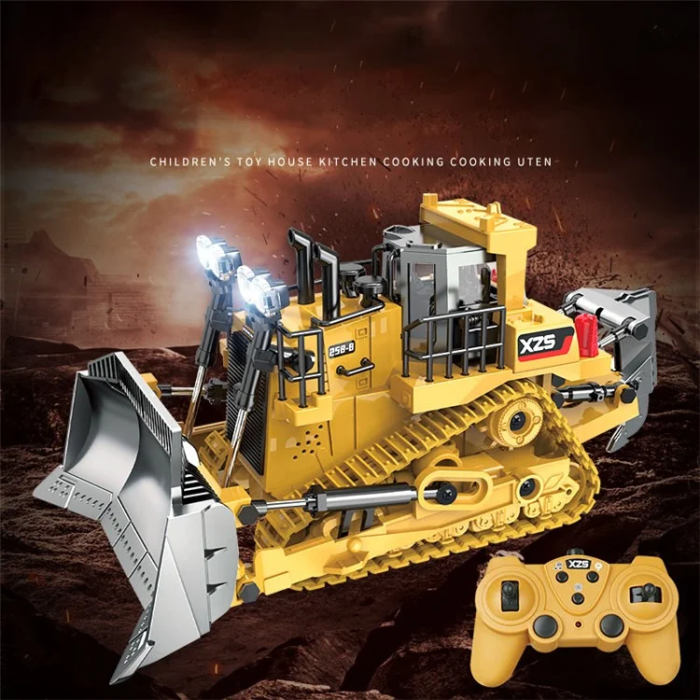 OEM - Crawler Typ Bulldozer Fjärrkontroll Bil med ljudljus 1031