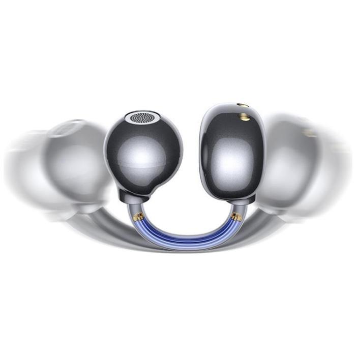 USAMS - USAMS In-Ear Hörlurar Bluetooth Clip-on Echo R02 - Grå