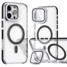 A-One Brand - iPhone 16 Pro Max Mobilskal MagSafe Acrylic Kickstand - Svart