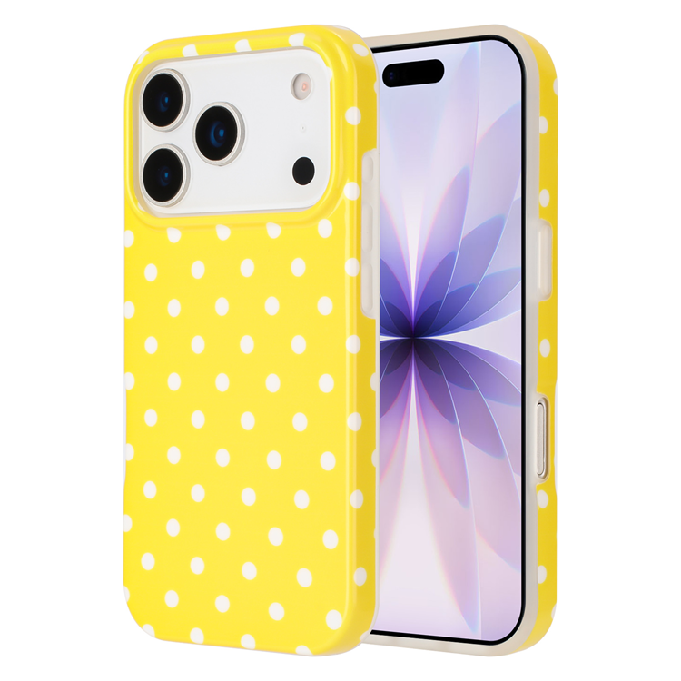 iPhone 17 Pro Max Mobilskal Dot Design Imd Tpu (Gul) | 2353 | AlltMobil