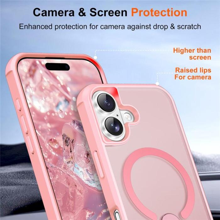 A-One Brand - iPhone 17 Mobilskal MagSafe Kickstand - Rosa