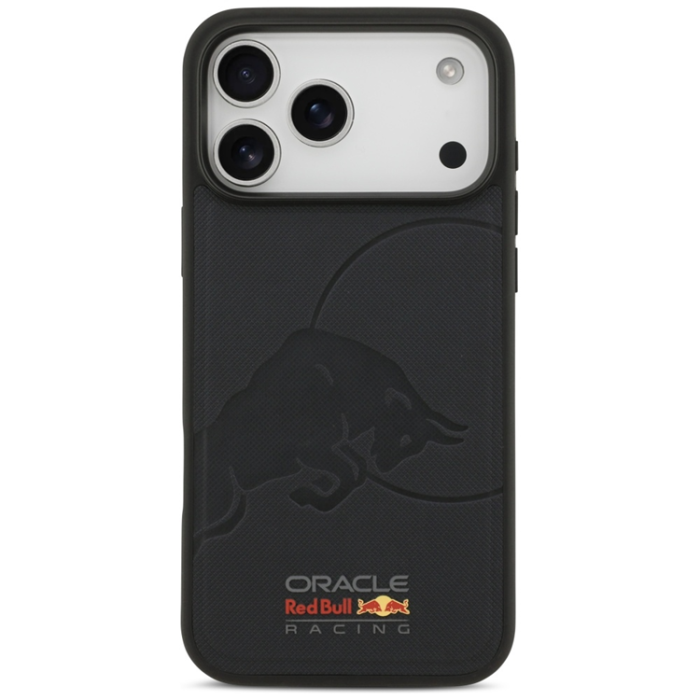 Red Bull - Red Bull iPhone 17 Pro Max Mobilskal Magsafe Meshed Debossed Bull - Svart