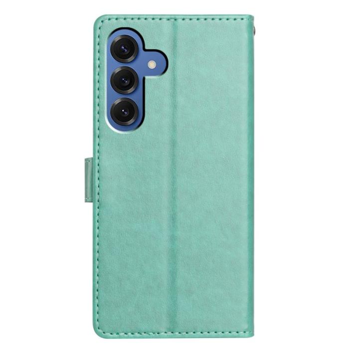 OEM - Samsung Galaxy S26 Plus Plånboksfodral Konstläder Ställfunktion - Grön