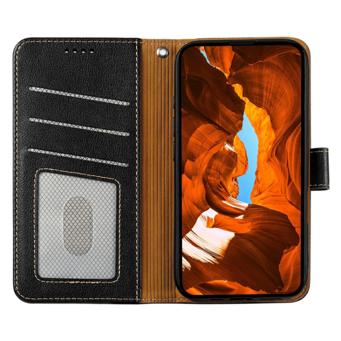 A-One Brand - OnePlus 15 Plånboksfodral RFID Blocking Litchi Läder