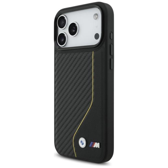BMW - BMW iPhone 17 Pro Max Mobilskal MagSafe M Carbon Line & Logo - Gul