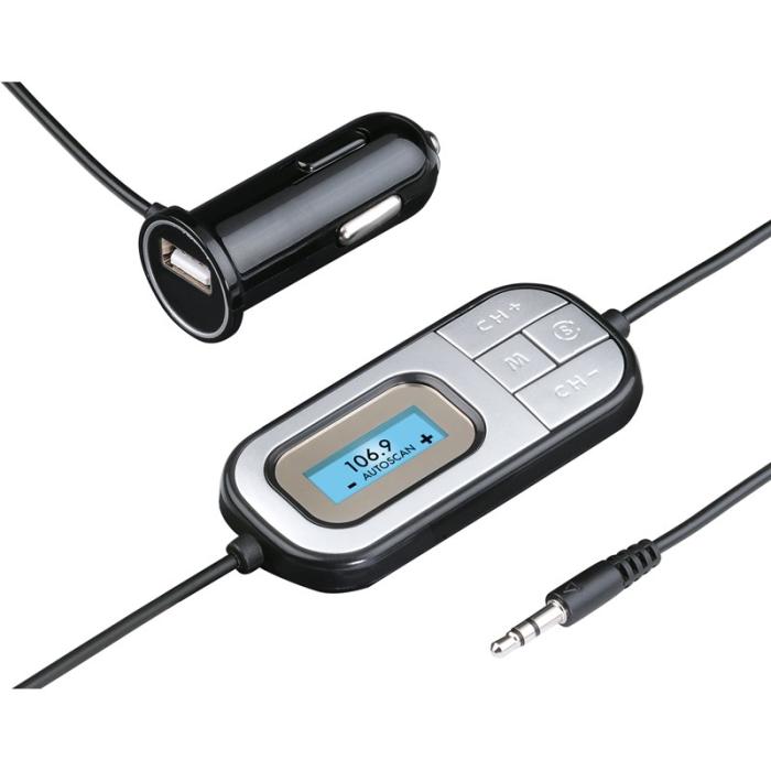 Hama - HAMA FM Sändare för Bil 12V Kopplas med 3,5mm