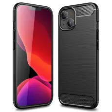 OEM - iPhone 14 Skal Carbon Fiber Texture - Svart
