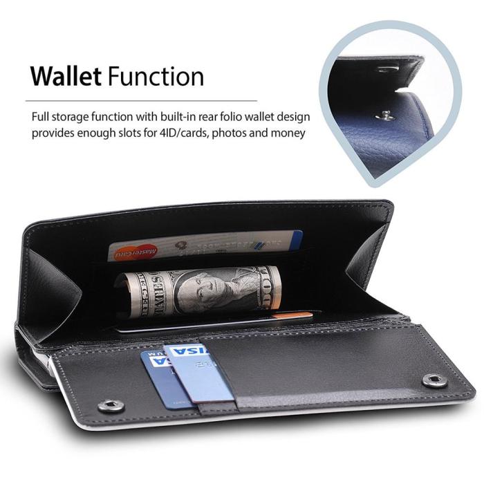 Rearth - Ringke Wallet till Apple iPhone 7/8/SE 2020 (Vit - Blå)