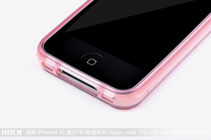 ROCK - Rock Flexicase skydd till Apple iPhone 4 och 4S (Rosa)