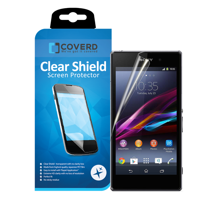 UTGATT4 - CoveredGear Clear Shield skärmskydd till Sony Xperia Z1