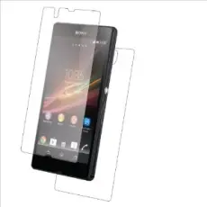 OEM - Clear sk&auml;rmskydd plastfilm och Baksidesskydd Sony Xperia Z