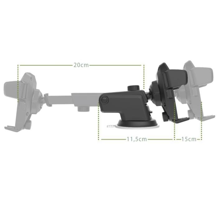  - Dash & Windshield Bilhållare Mount - Svart