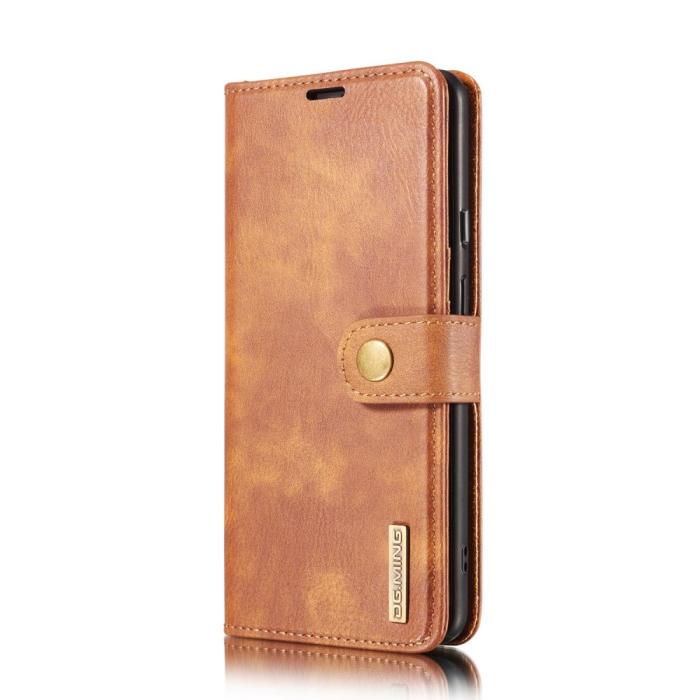 DG.MING - DG.MING Detachable Äkta Läder Plånboksfodral OnePlus 8 Pro - Brun