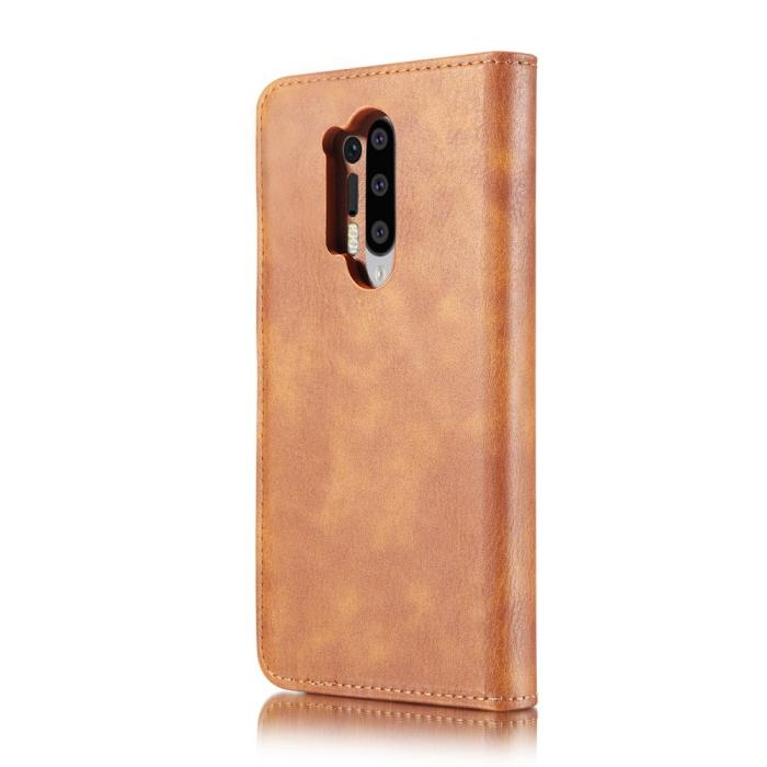 DG.MING - DG.MING Detachable Äkta Läder Plånboksfodral OnePlus 8 Pro - Brun