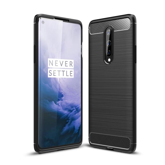 A-One Brand - Carbon Fibre Skal OnePlus 8 - Svart
