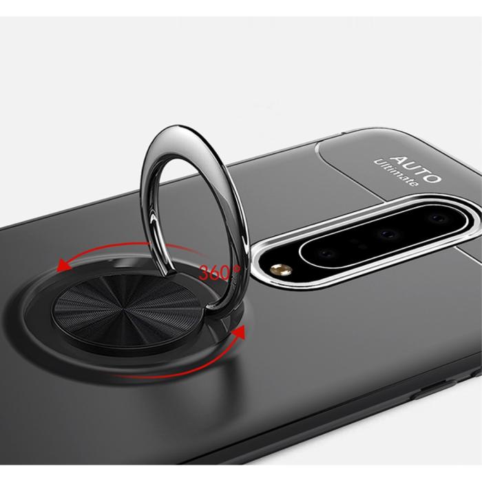 DG.MING - Finger Ring Skal OnePlus 8 - Svart