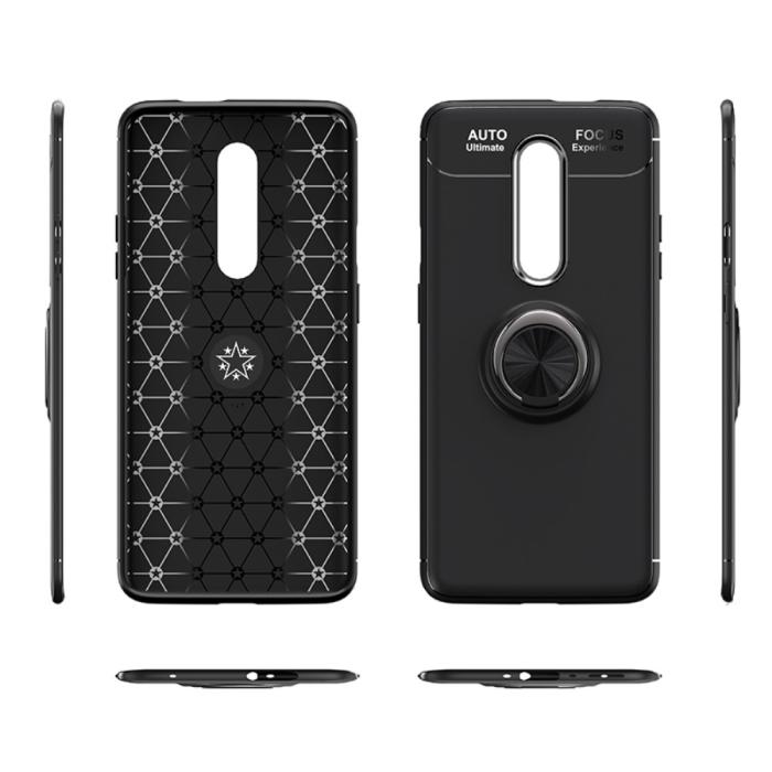 DG.MING - Finger Ring Skal OnePlus 8 - Svart