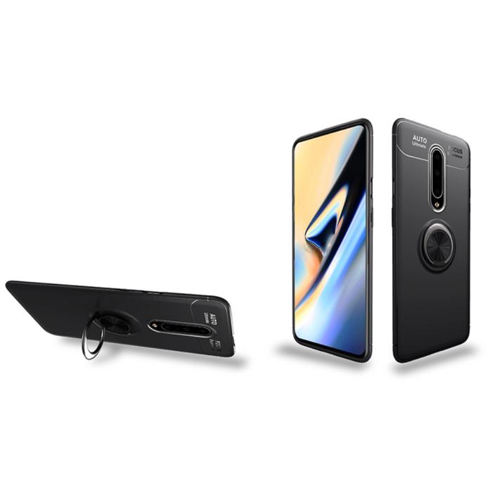 DG.MING - Finger Ring Skal OnePlus 8 - Svart